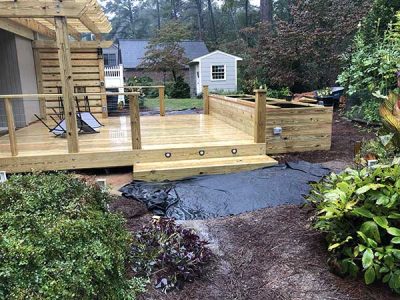Custom Wooden Deck Construction