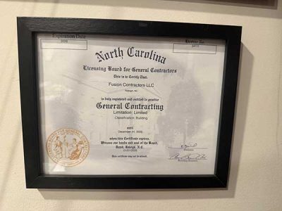 Licensing Board for General Contractors Certification